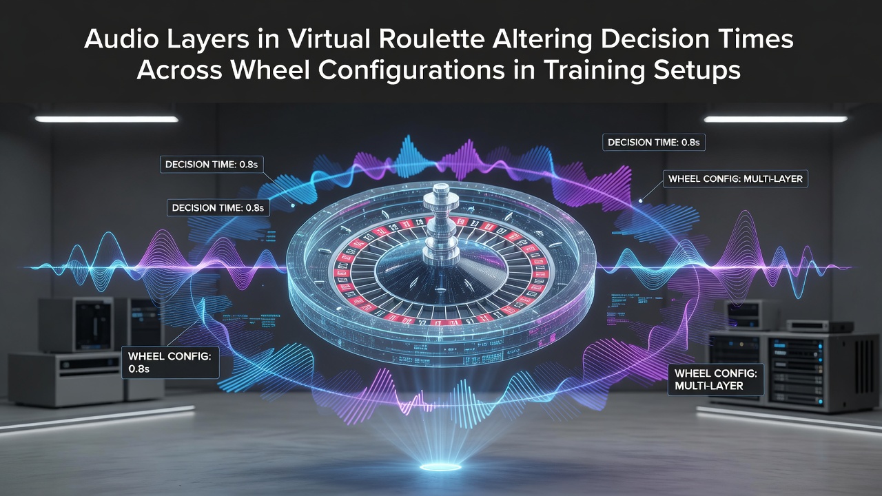 Darstellung virtueller Roulette-Räder mit integrierten Audio-Schichten in einer Trainingsumgebung