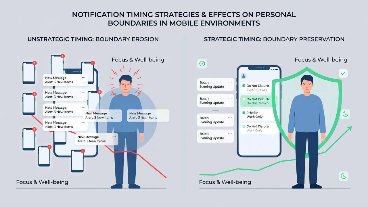 Diagramm zur Analyse von Benachrichtigungszeiten und Grenzsetzungsverhalten in mobilen Roulette-Apps